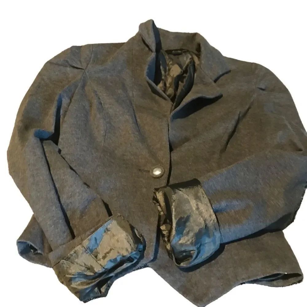 Twenty One size small lined shirt grey blazer excellent condition